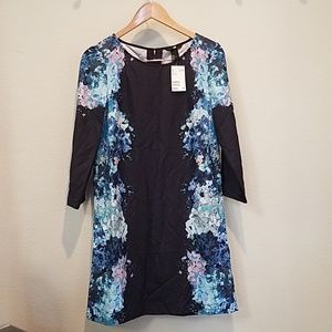 H&M Black floral graphic dress
